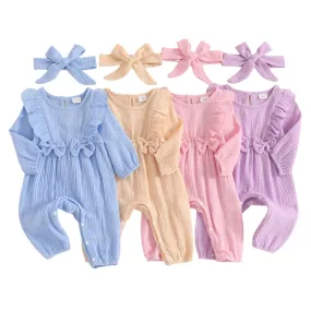 JANIE Ruffle Bowtie Jumpsuit