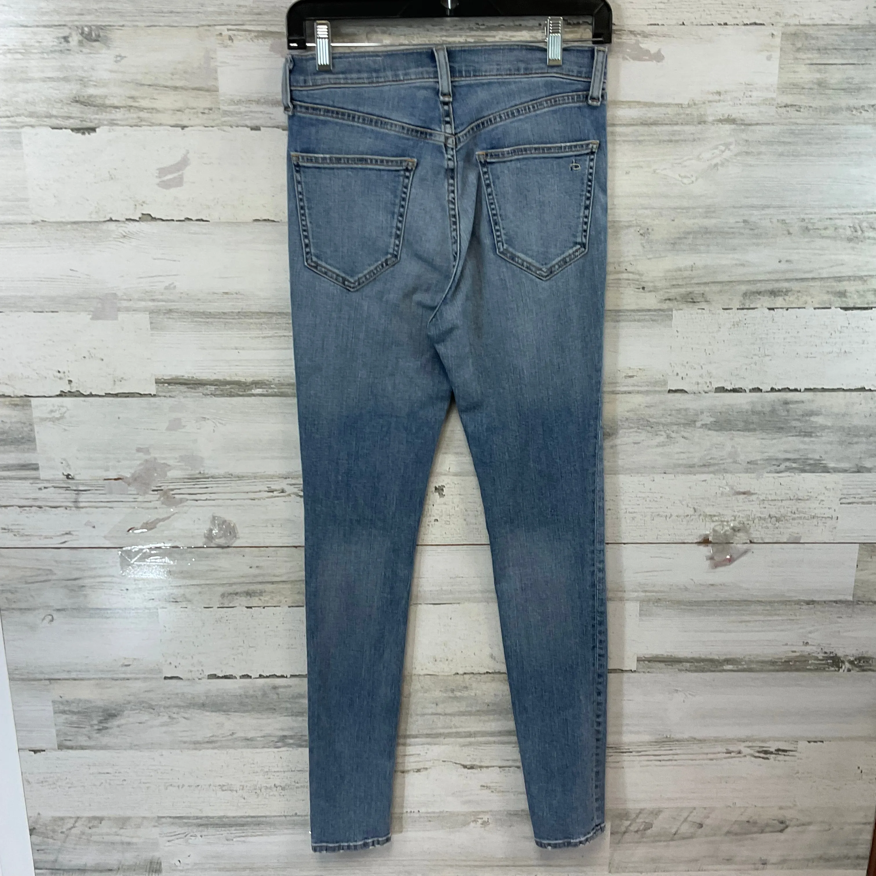 Jeans Straight By Rag & Bones Jeans In Blue Denim, Size: 4