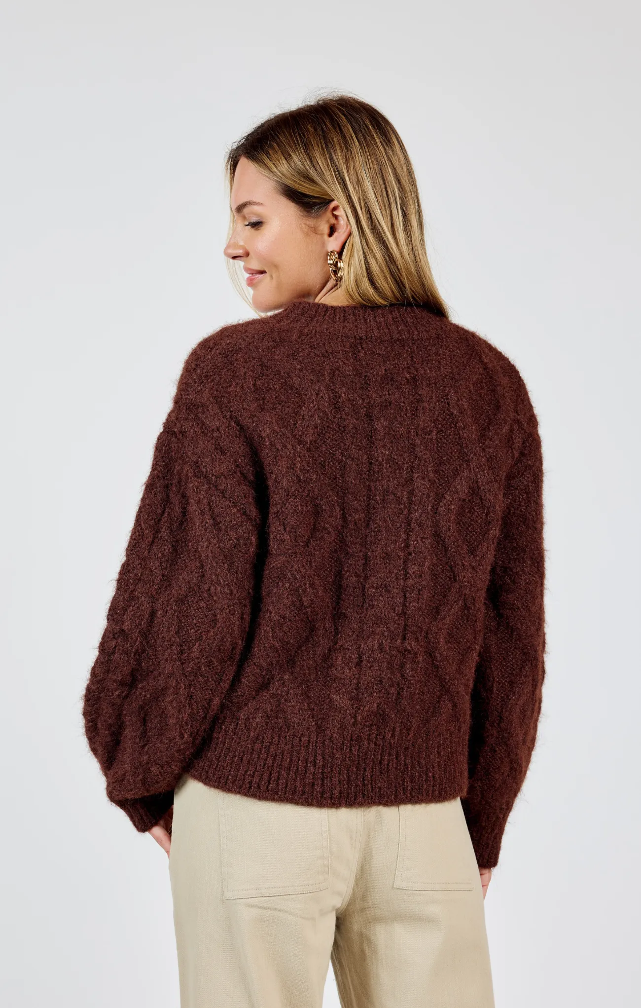 Join Hands Cable Knit Sweater