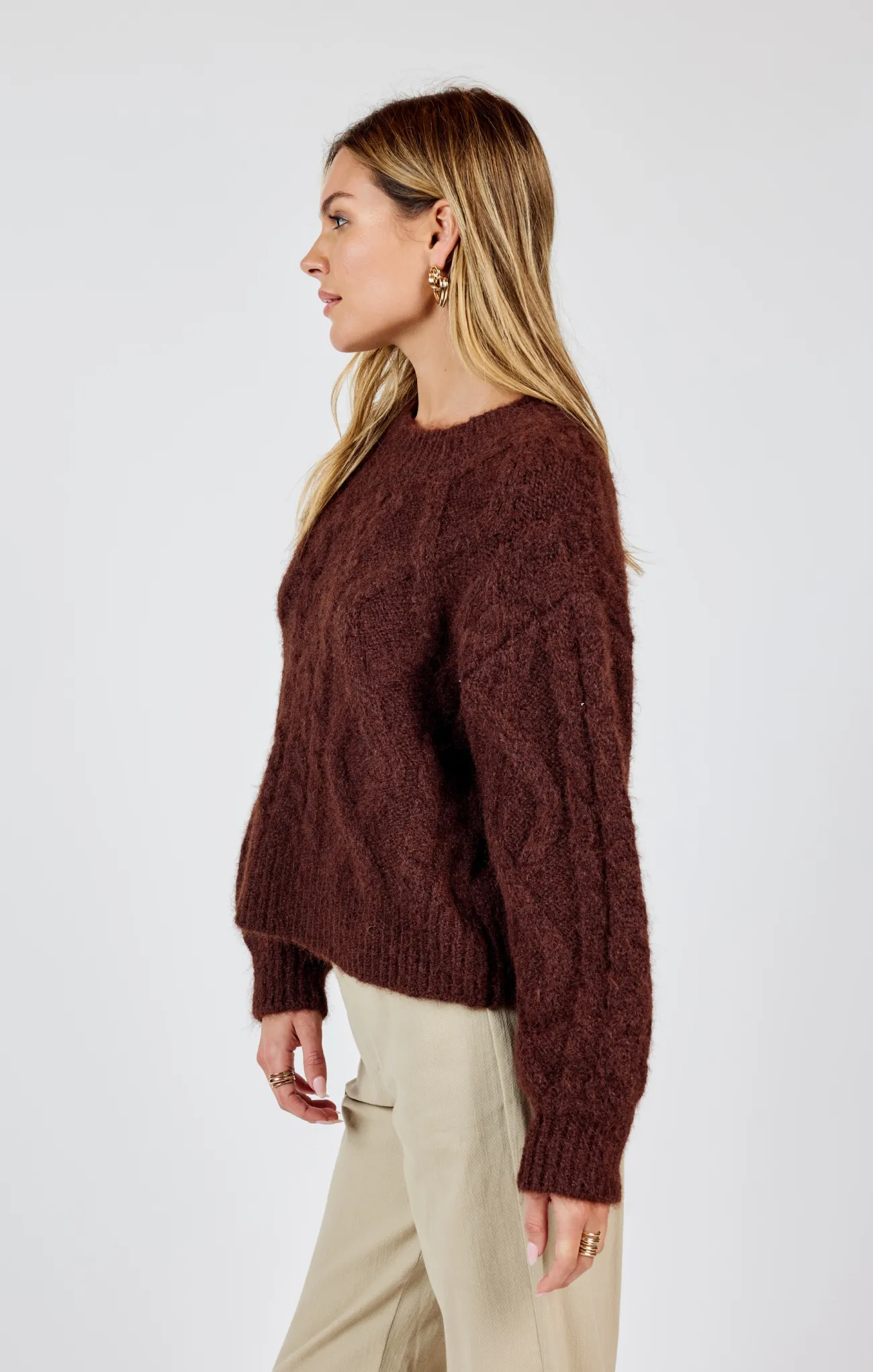 Join Hands Cable Knit Sweater