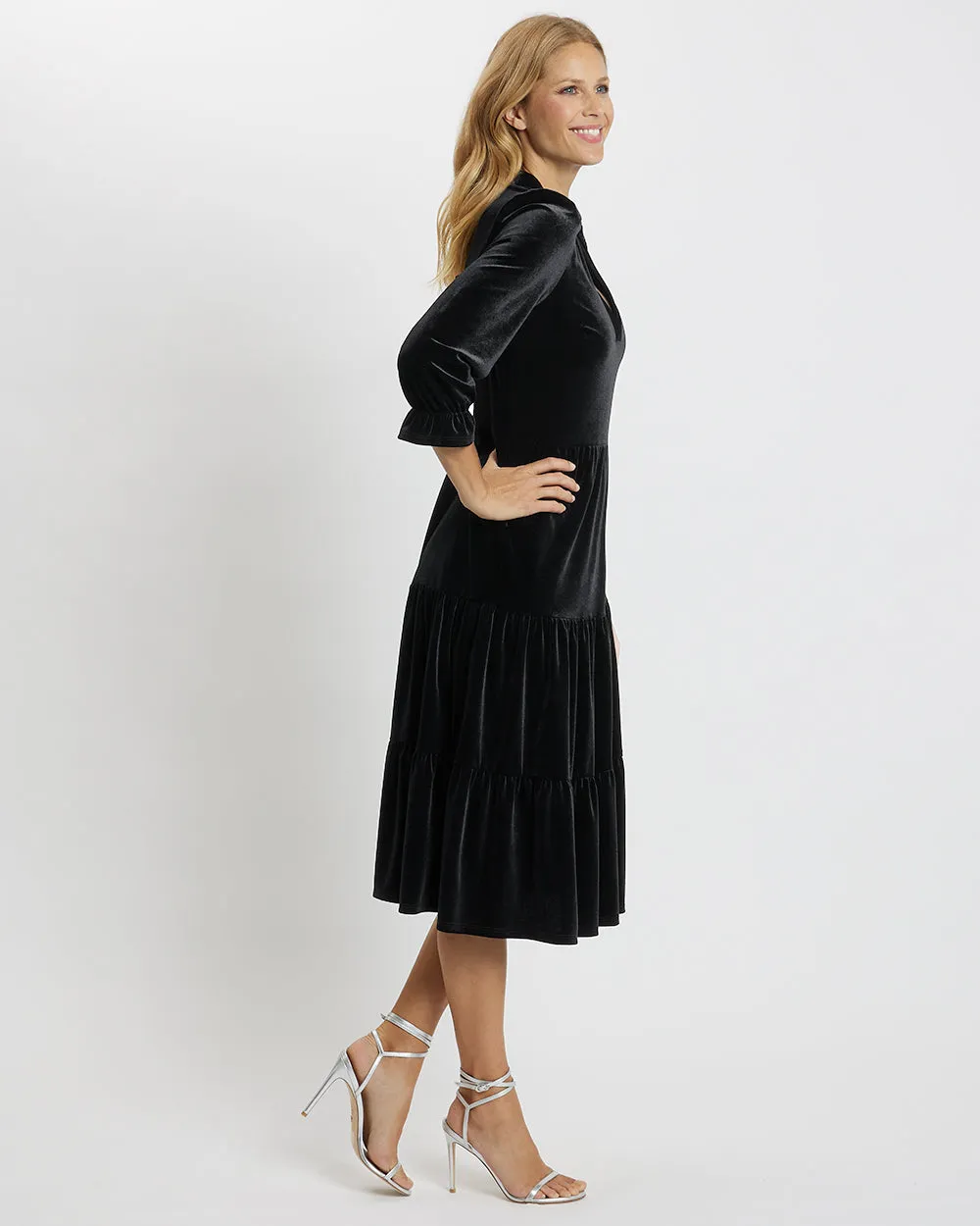 Jude Connally Maggie Velvet Dress - Black