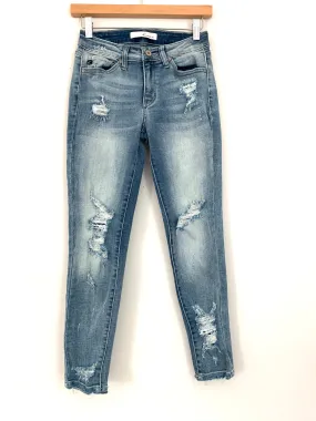 Kancan Light Wash Distressed Jeans- Size 26 (Inseam 26”)