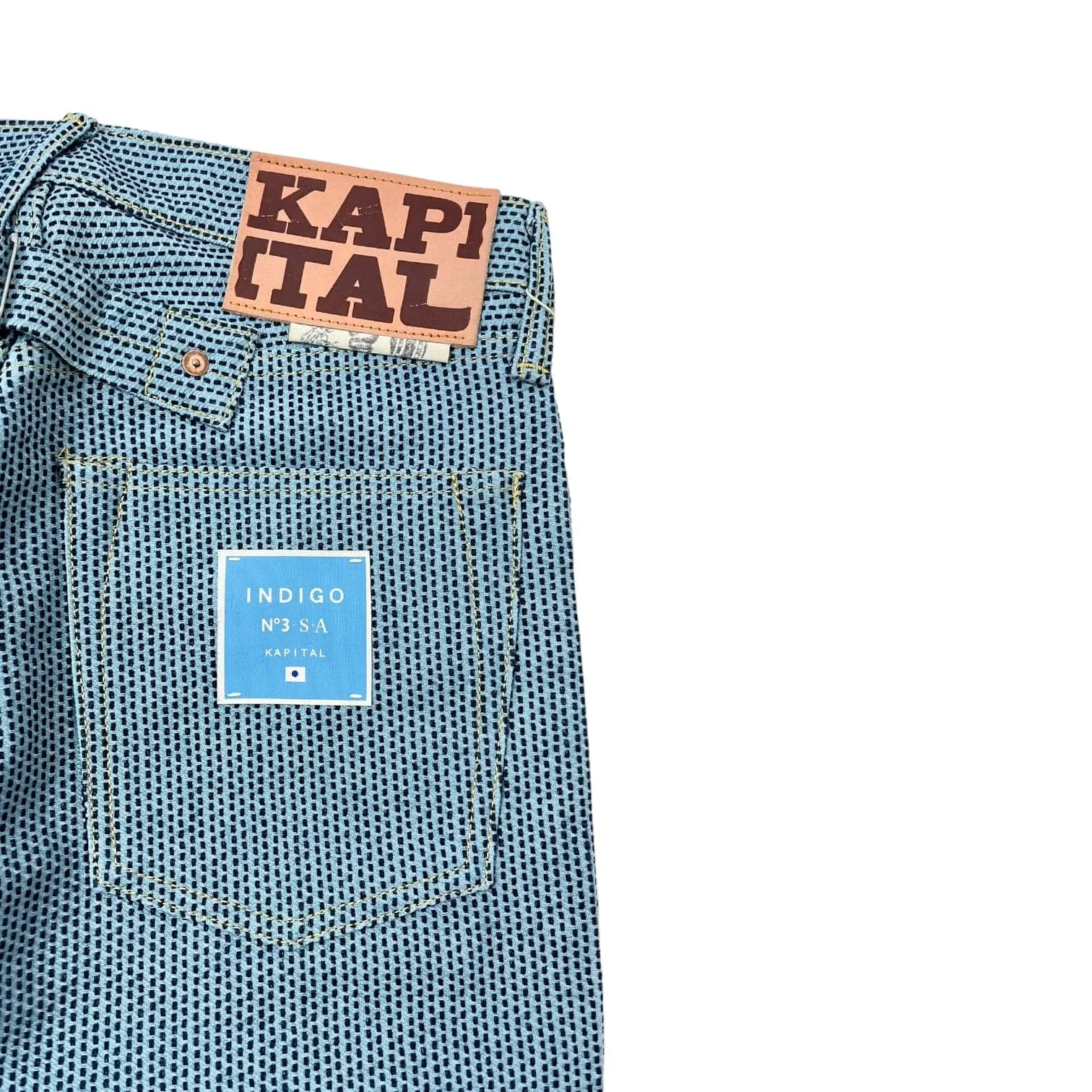 Kapital Century Denim No.3-S A 5P Monkey Cisco Jeans Blue