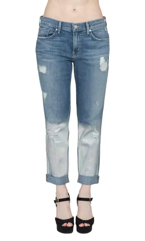 Level 99 Sienna Boyfriend Cut Hologram Denim