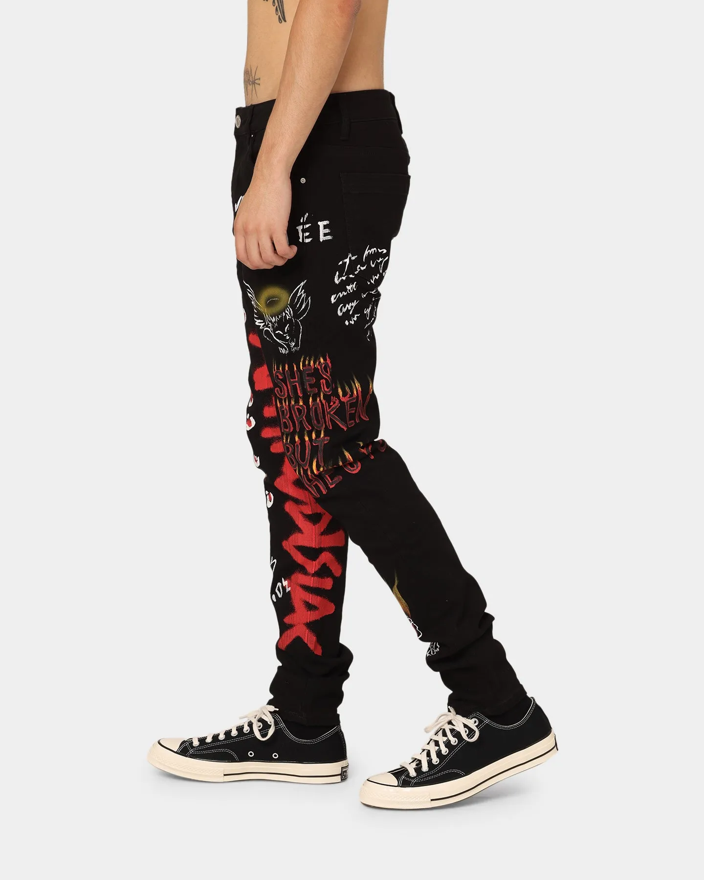 Lifted Anchors Detention Denim Jeans Black