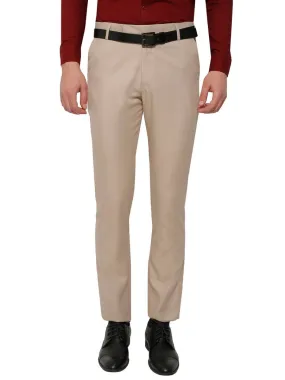 Light Brown Slim Fit Formal Trouser