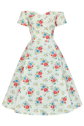 Liliana Dress - Floral Gingham by Lady Vintage