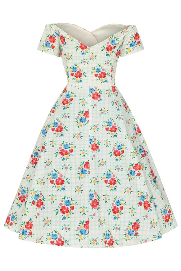 Liliana Dress - Floral Gingham by Lady Vintage