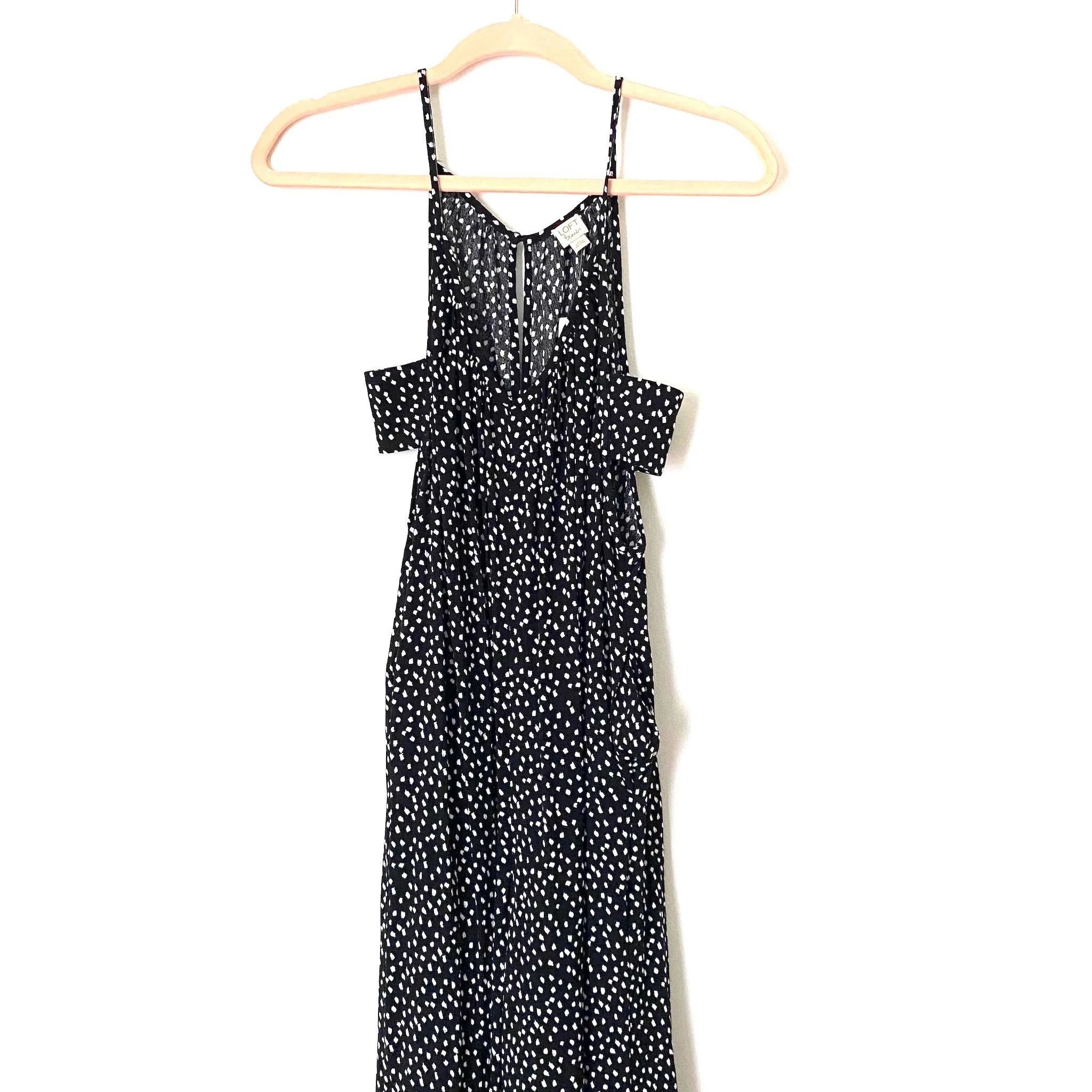 LOFT Beach Flecked Wide Leg Side Cut Out Jumpsuit NWT- Size XS (sold out online)