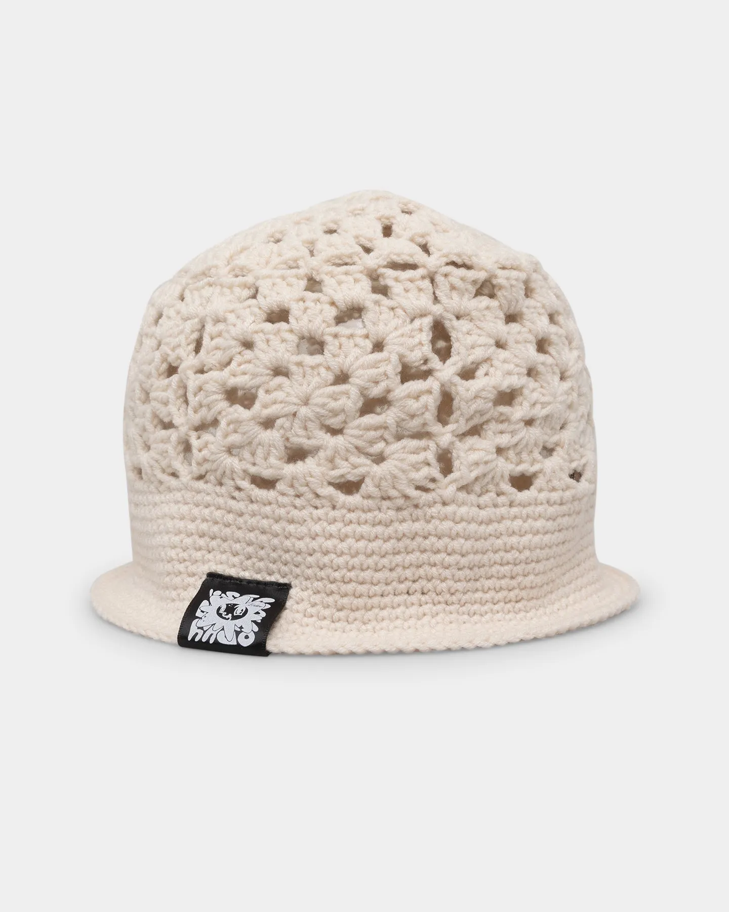 Loiter Crochet Bucket Hat Off White