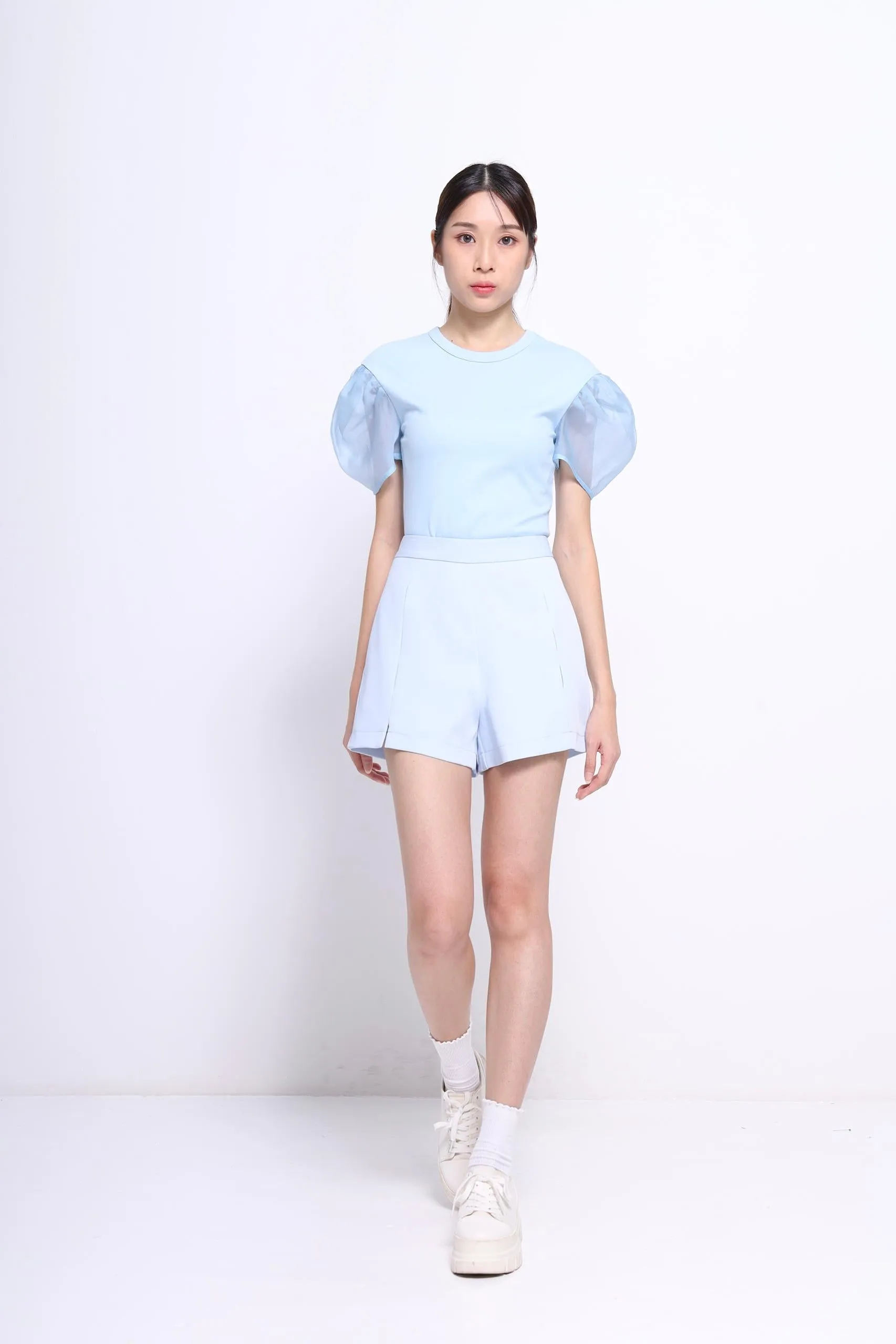 Lola Organza Puff Sleeve Blouse