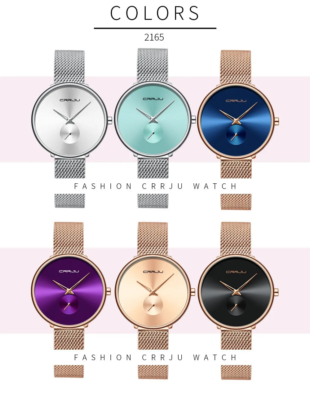 Luxury Casual Simple Ladies Daily Dress Mesh Minimalist Waterproof Quartz Wristwatch