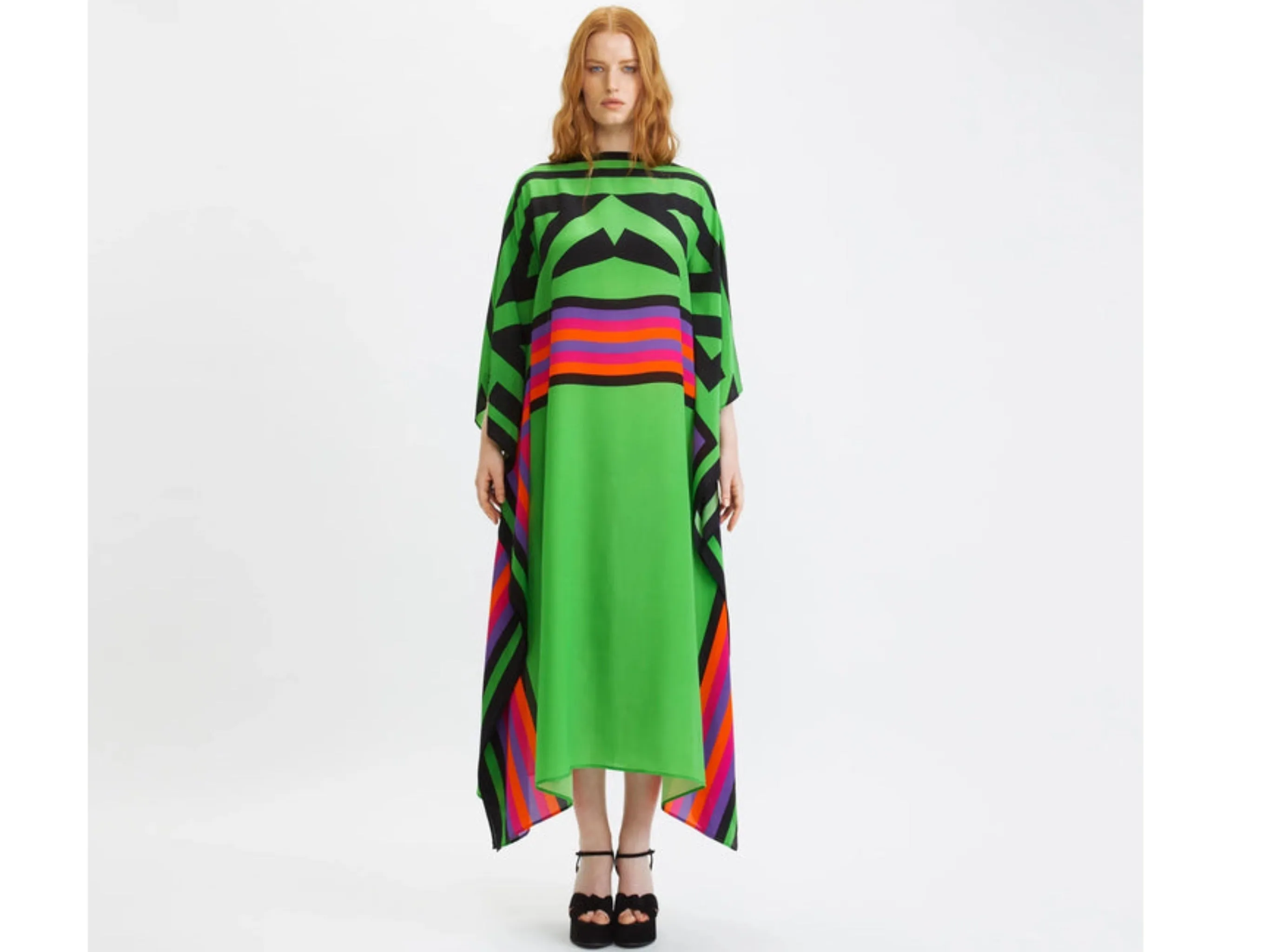 Magic of Green Coco Bella MIDI Kaftan Dress