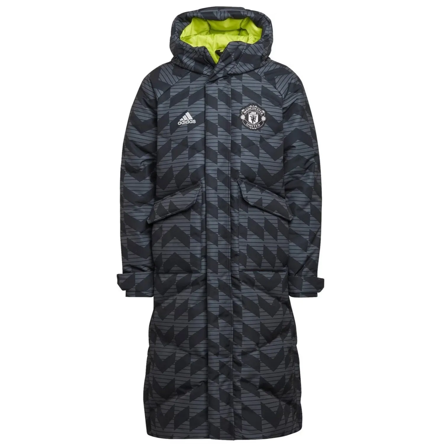 Manchester United padded down long jacket 2023 - Adidas