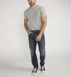 Men's Silver Eddie Athletic Fit Tapered Leg Jeans