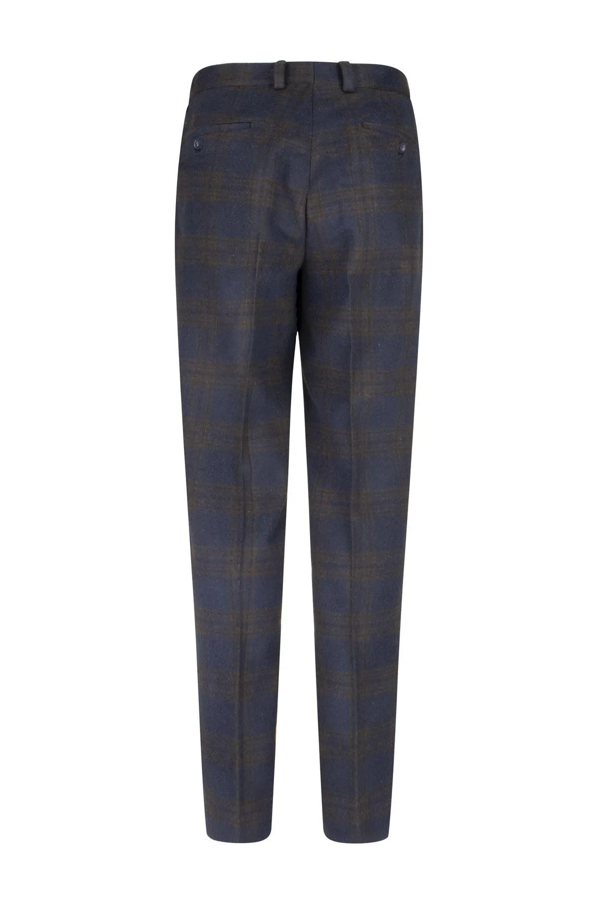 Mens Wool Tweed Trousers Vintage Peaky Blinders Wedding Check Herringbone