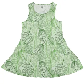 Micro Minimalist Leaves Dress