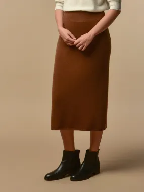 Midi Skirt_Deep Camel