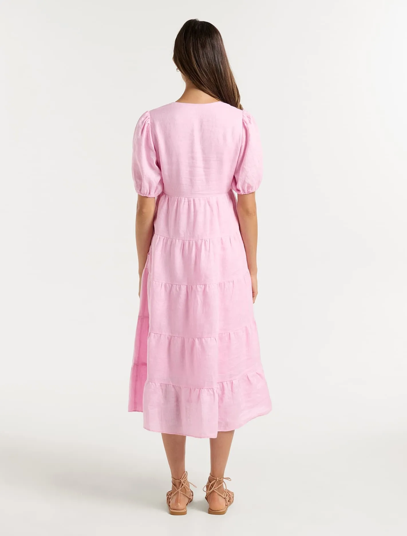 Monaco Petite Linen Midi Dress