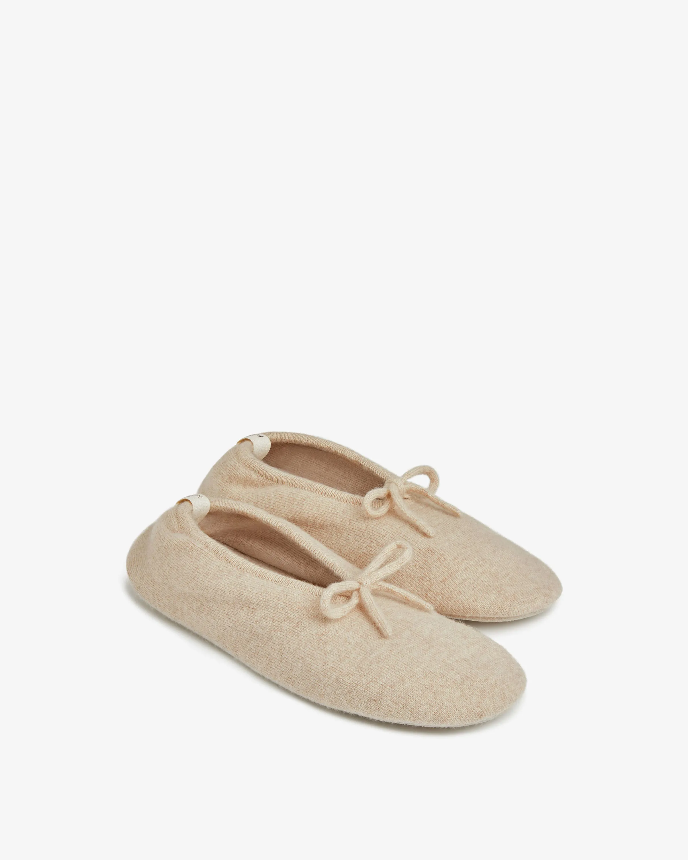 Mull Pure Cashmere Ballet Slippers - Wheat