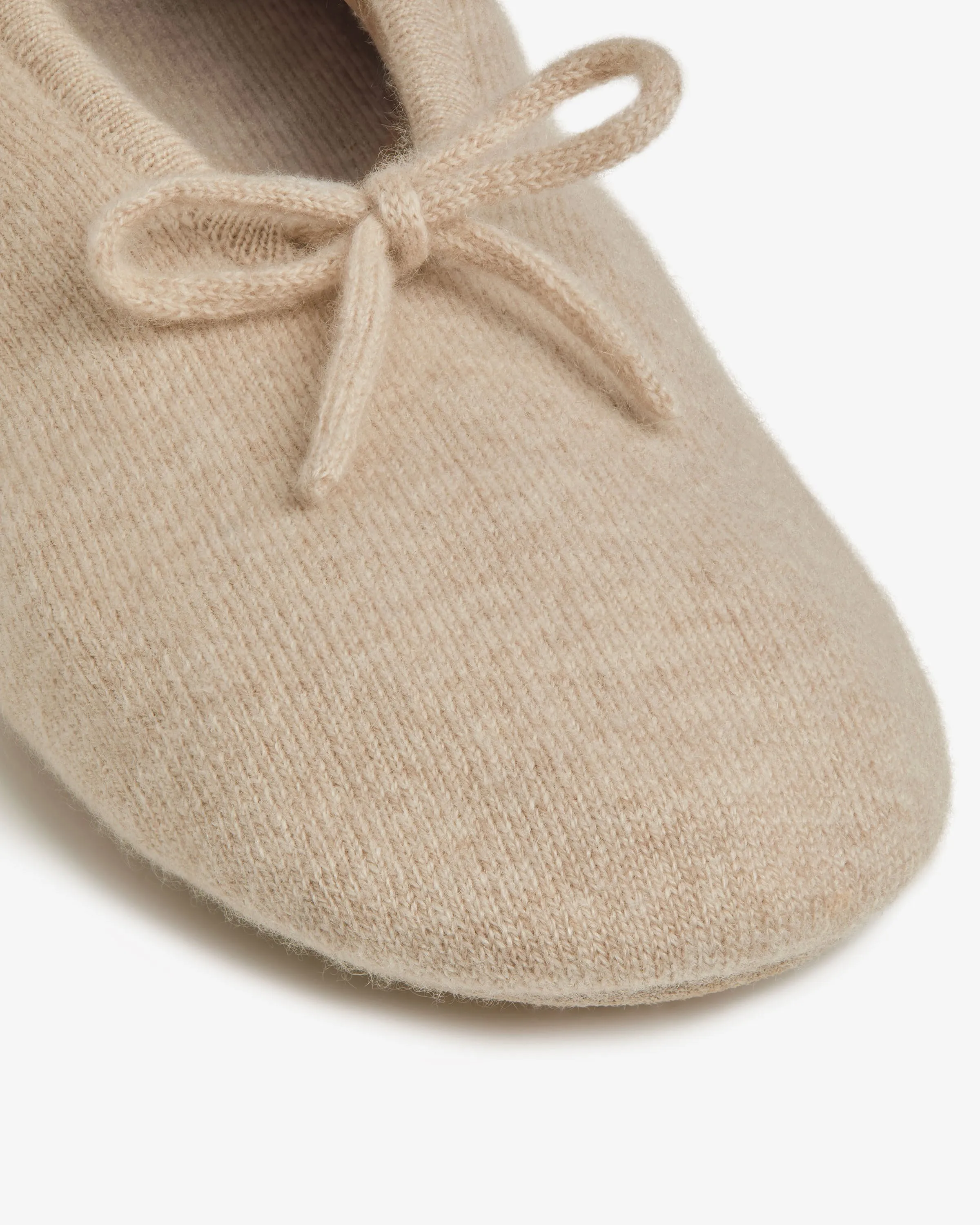 Mull Pure Cashmere Ballet Slippers - Wheat