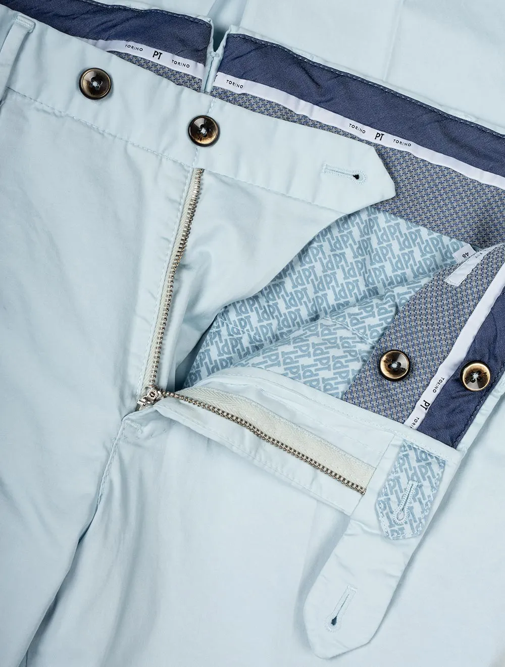 Multi Stretch Cotton Chino Sky Blue