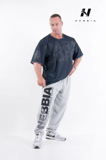 Nebbia Hardcore Fitness Sweatpants 310 - Light Grey