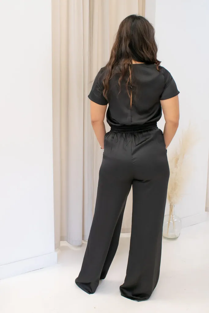 NEW SEOLE SATIN JUMPSUIT (BLACK)