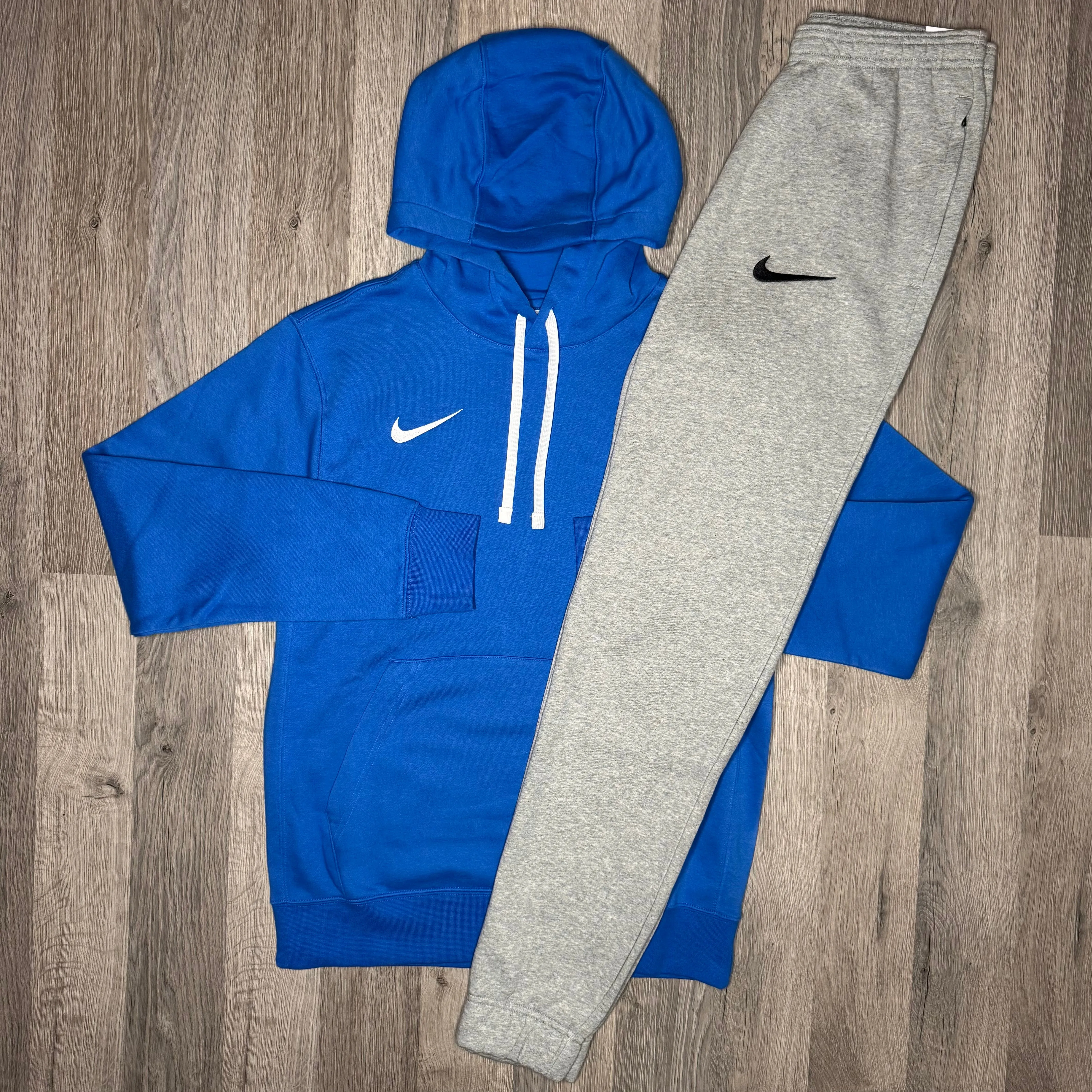 Nike Park Hoodie & Joggers Set - Royal Blue / Grey