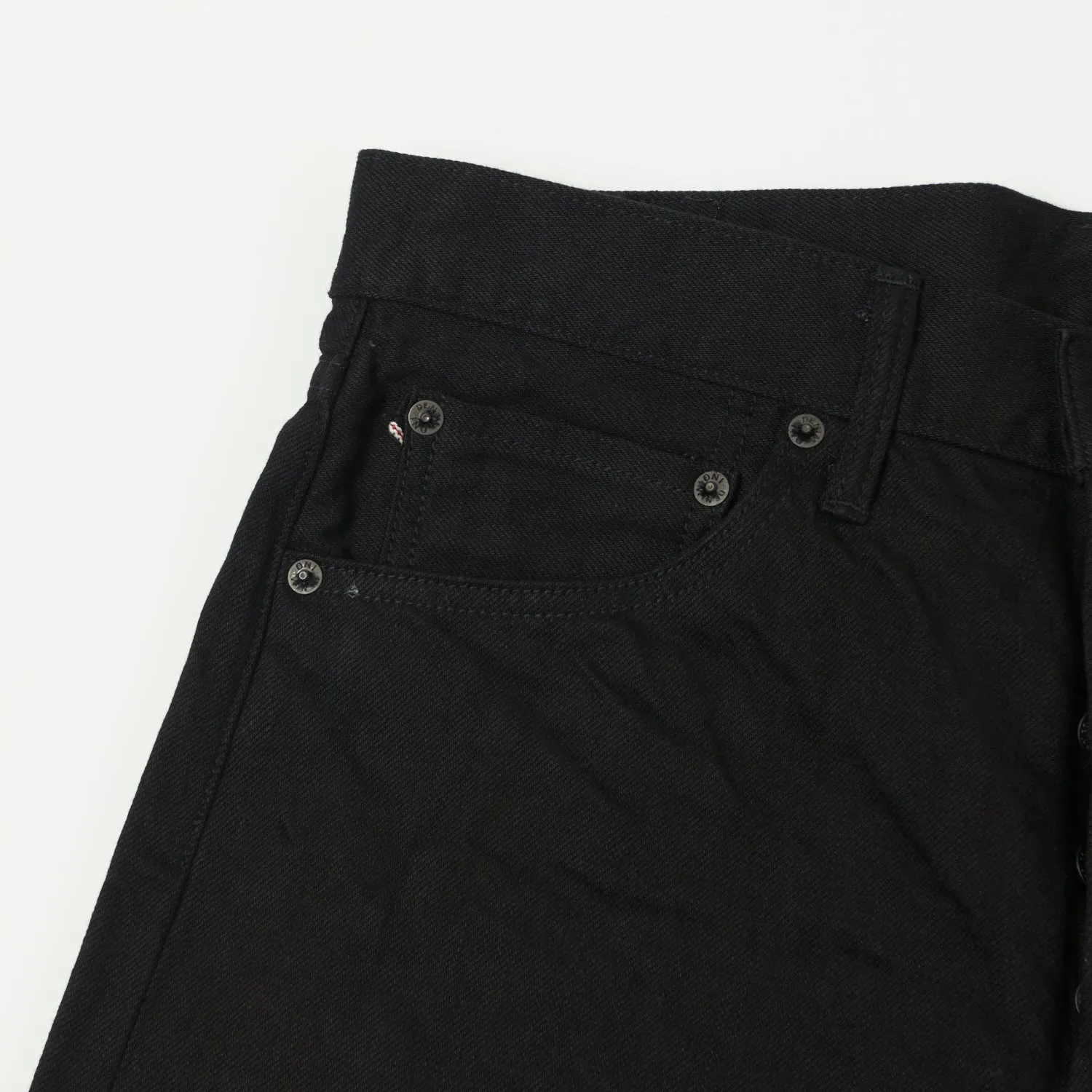 ONI 286-13BK 13oz Regular Straight Jean - Black One Wash