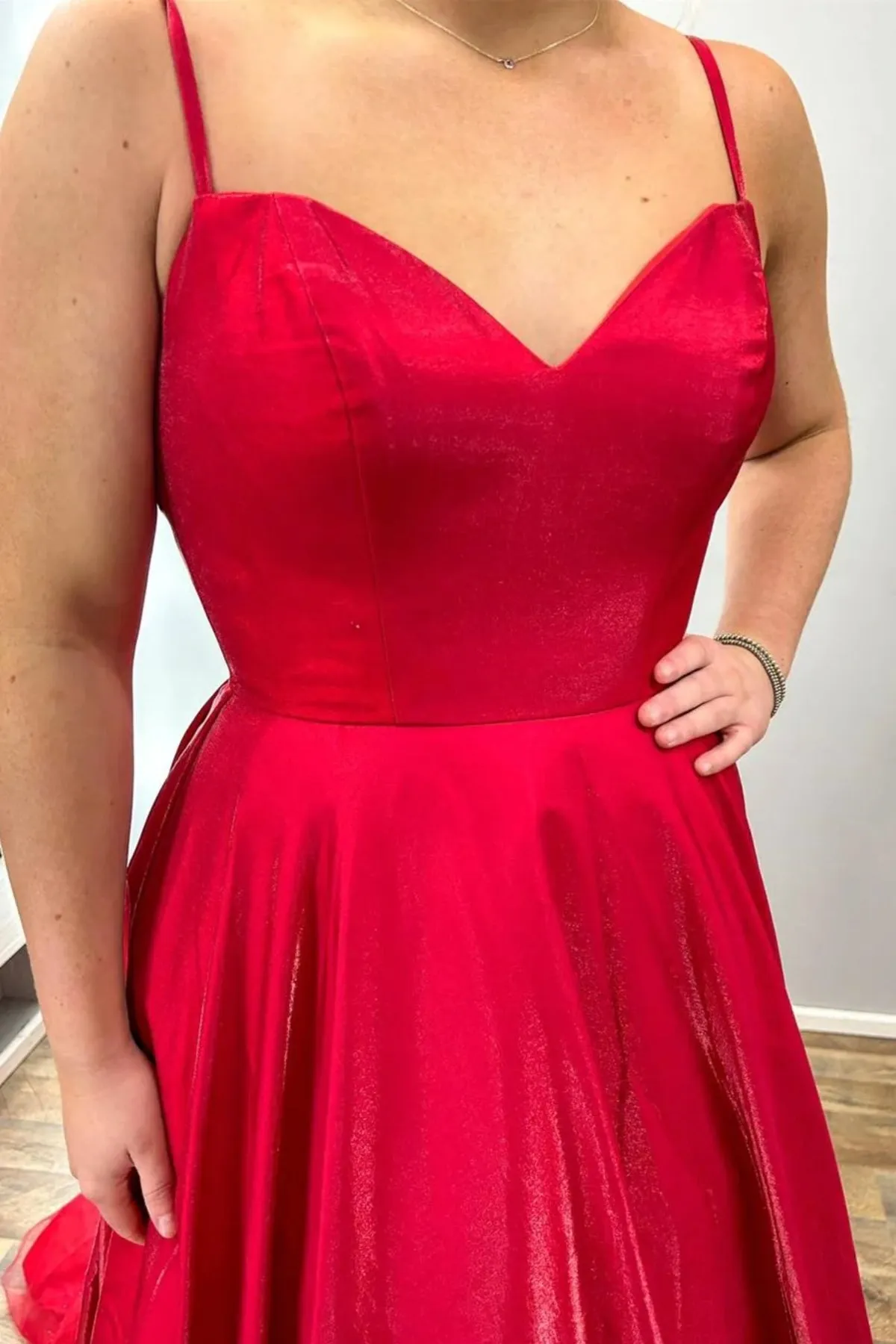 Open Back V Neck Red Long Prom Dress with Lace Train, Red Lace Formal Dress, Red Evening Dress A2031