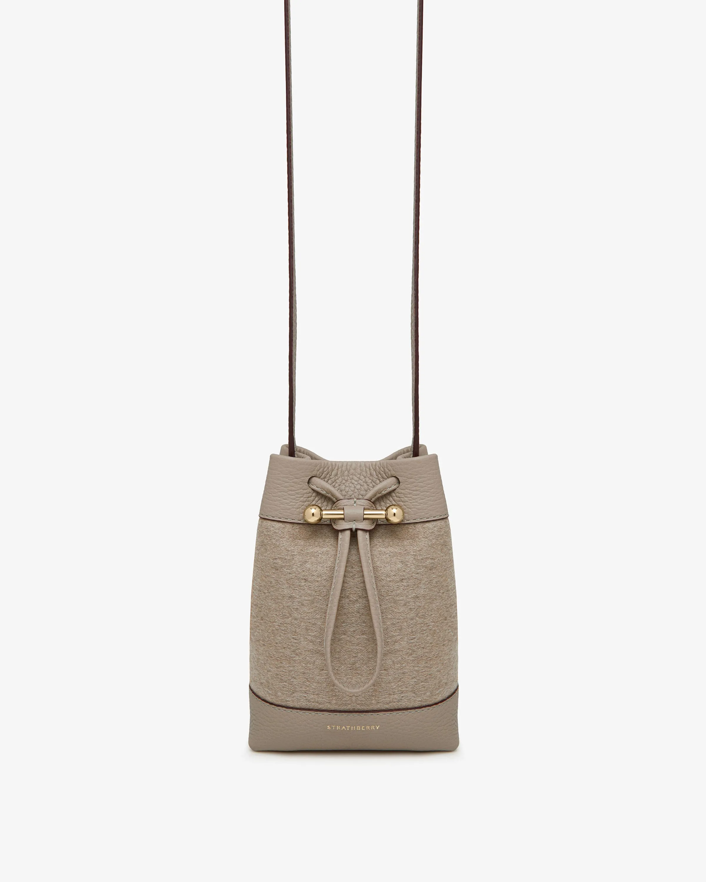 Osette Midi Pouch - Cashmere Hessian/Mushroom