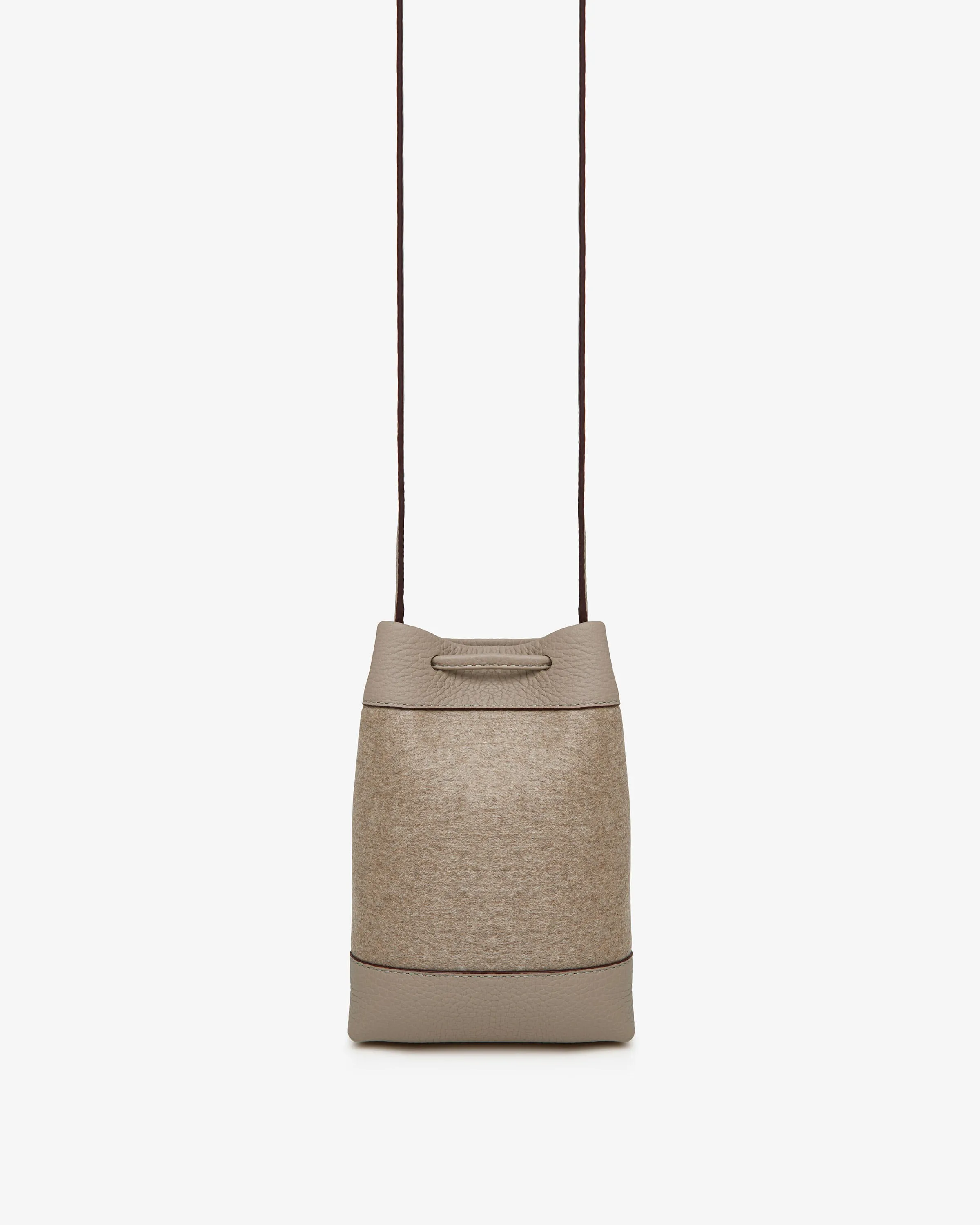 Osette Midi Pouch - Cashmere Hessian/Mushroom