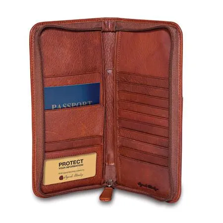 Osgoode Marley Leather Men's Travel Organizer Zippered RFID