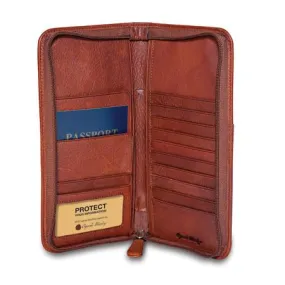 Osgoode Marley Leather Men's Travel Organizer Zippered RFID