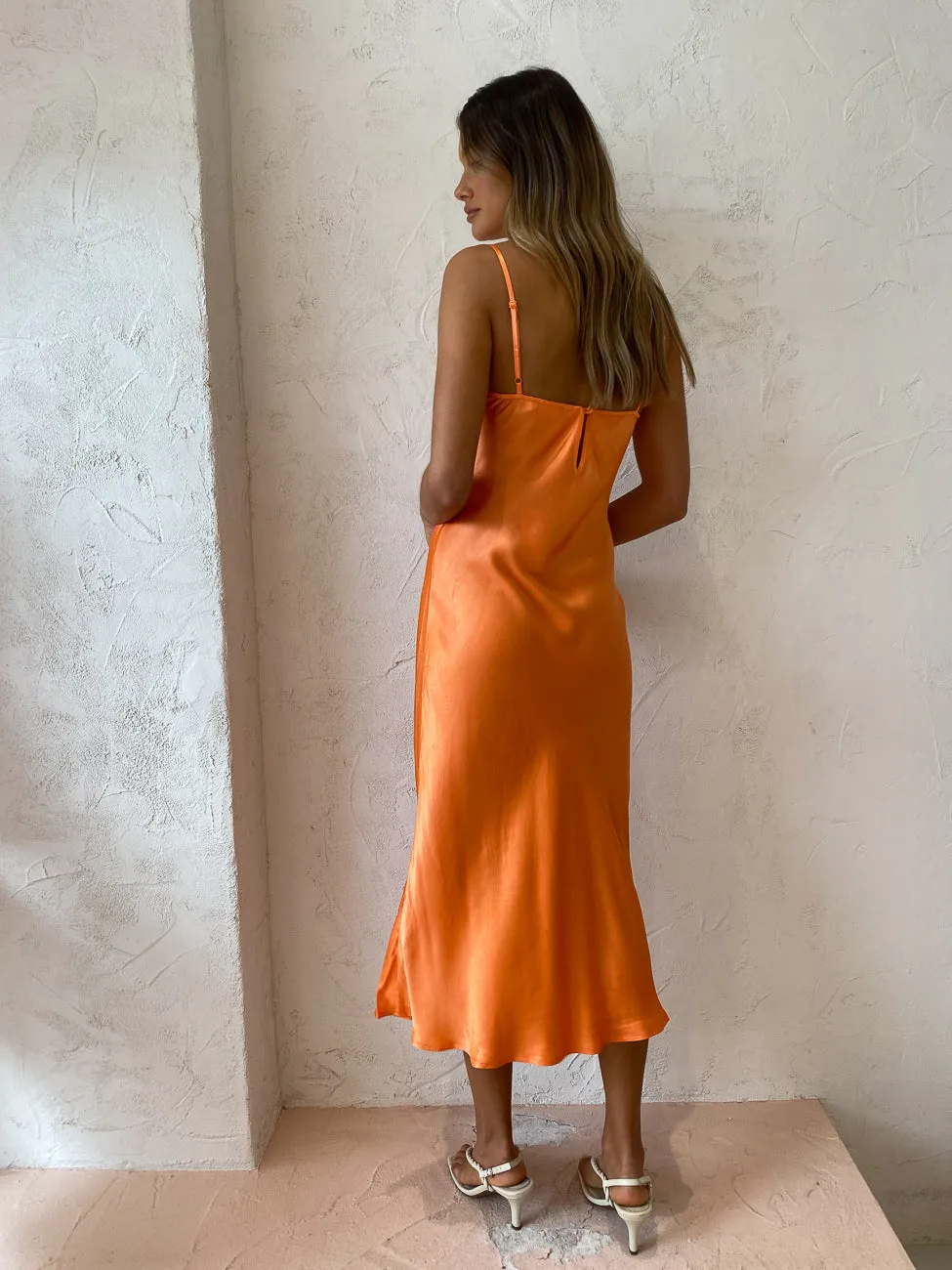 Ownley Dina Dress in Aperol Spritz