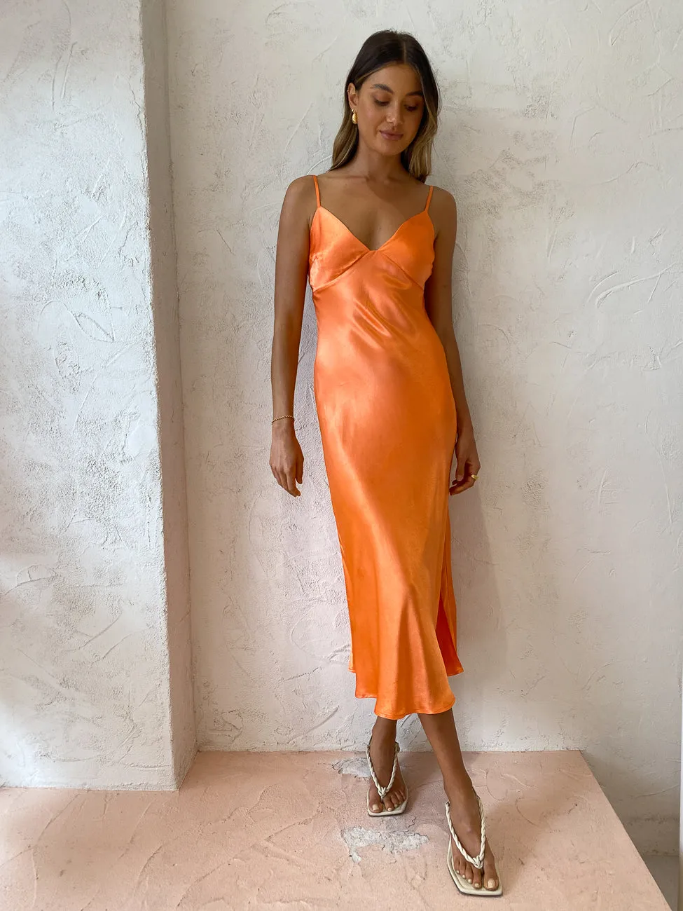 Ownley Dina Dress in Aperol Spritz