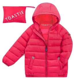 Pack-A-Way Puffer in Raspberry Pink