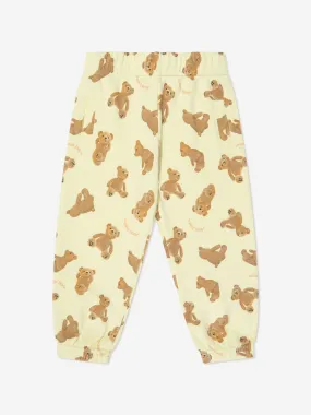 Palm Angels Baby AOP PA Bears Joggers in Yellow