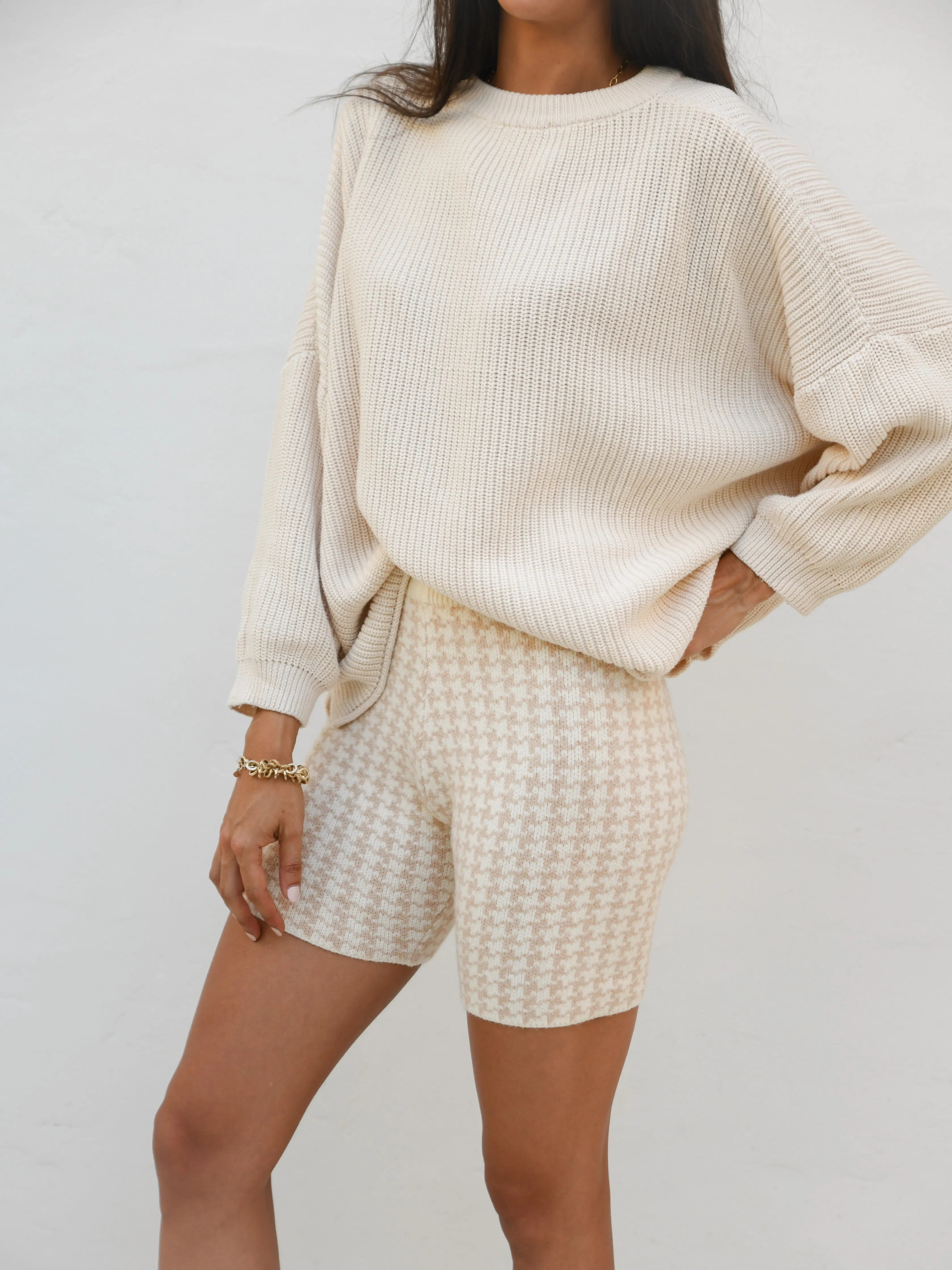 PIA OVERSIZED COTTON KNIT JUMPER- Sea Foam