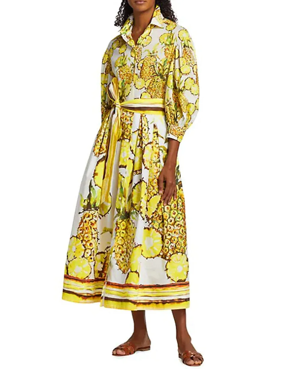 Pineapple Lissy Shirt Dress