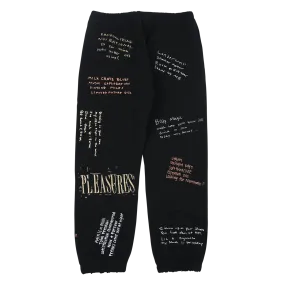 Pleasures Remote Sweat Pant 'Black'