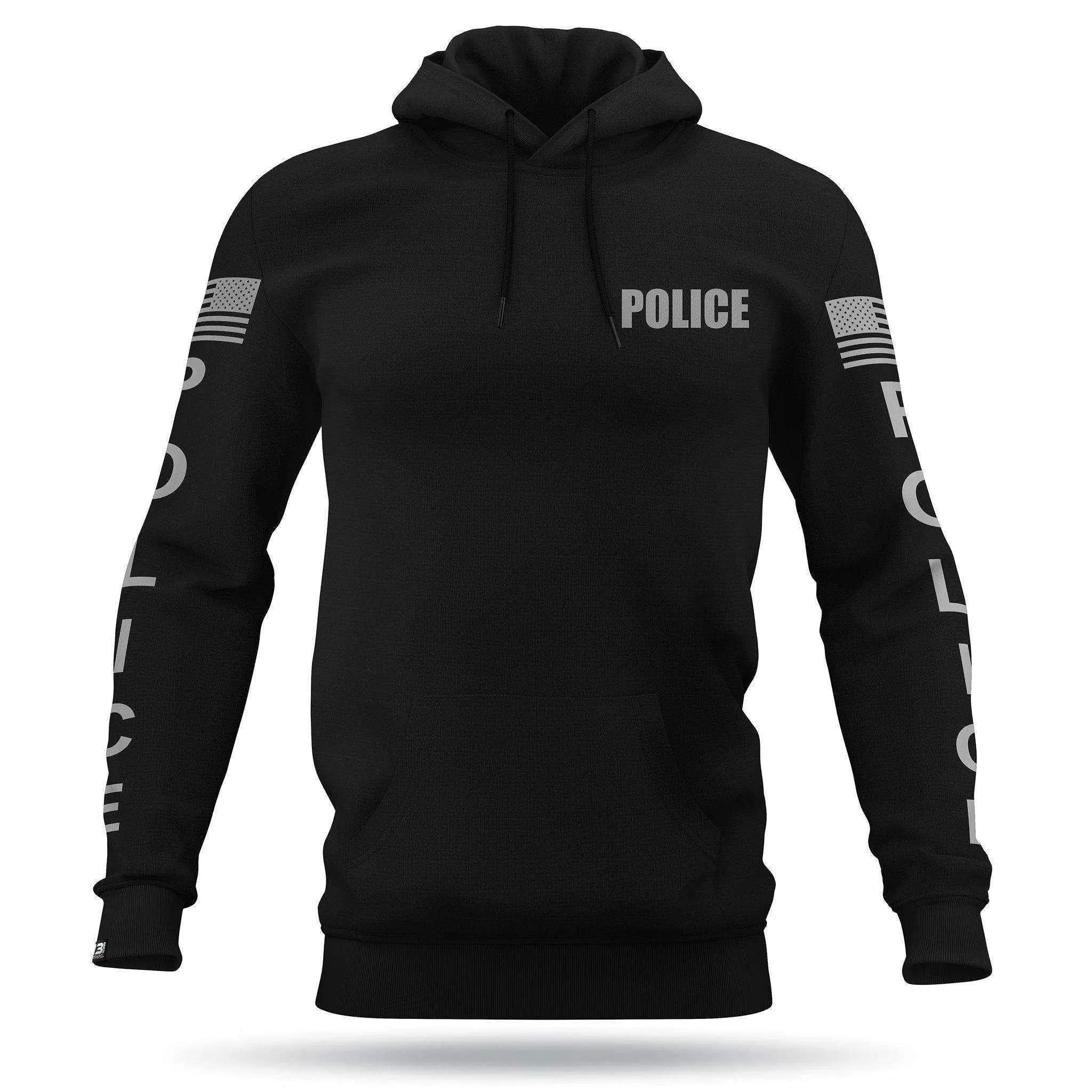 [POLICE] Performance Hoodie [BLK/GRY]