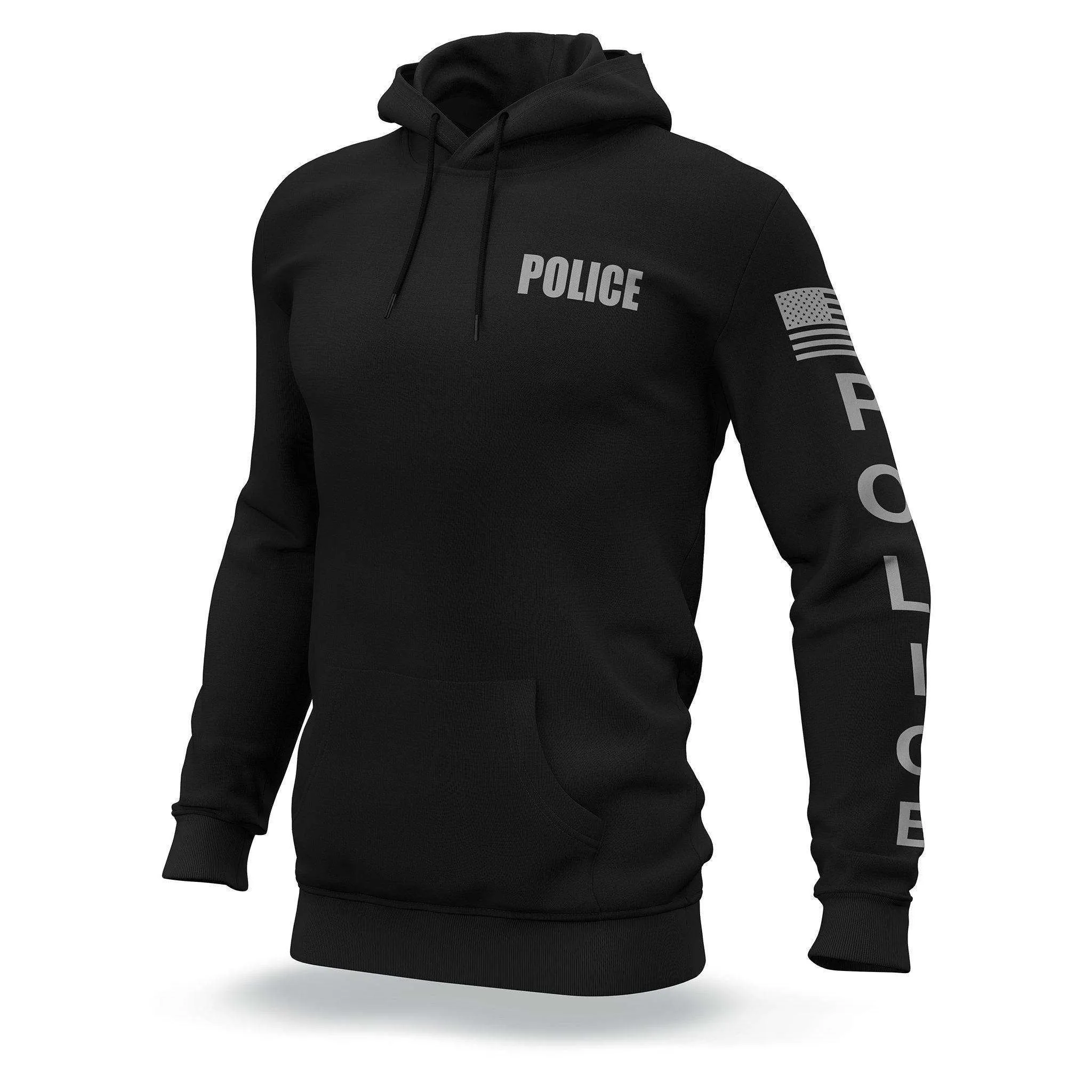 [POLICE] Performance Hoodie [BLK/GRY]