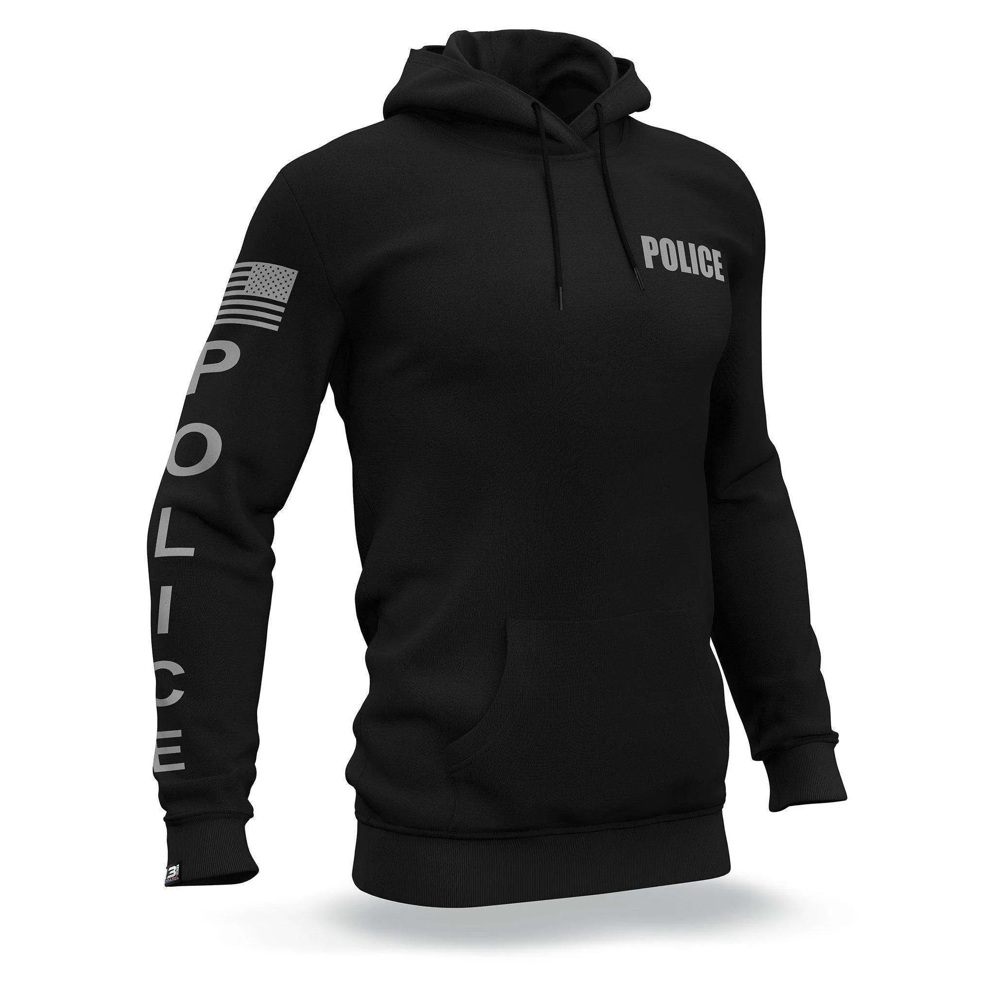 [POLICE] Performance Hoodie [BLK/GRY]