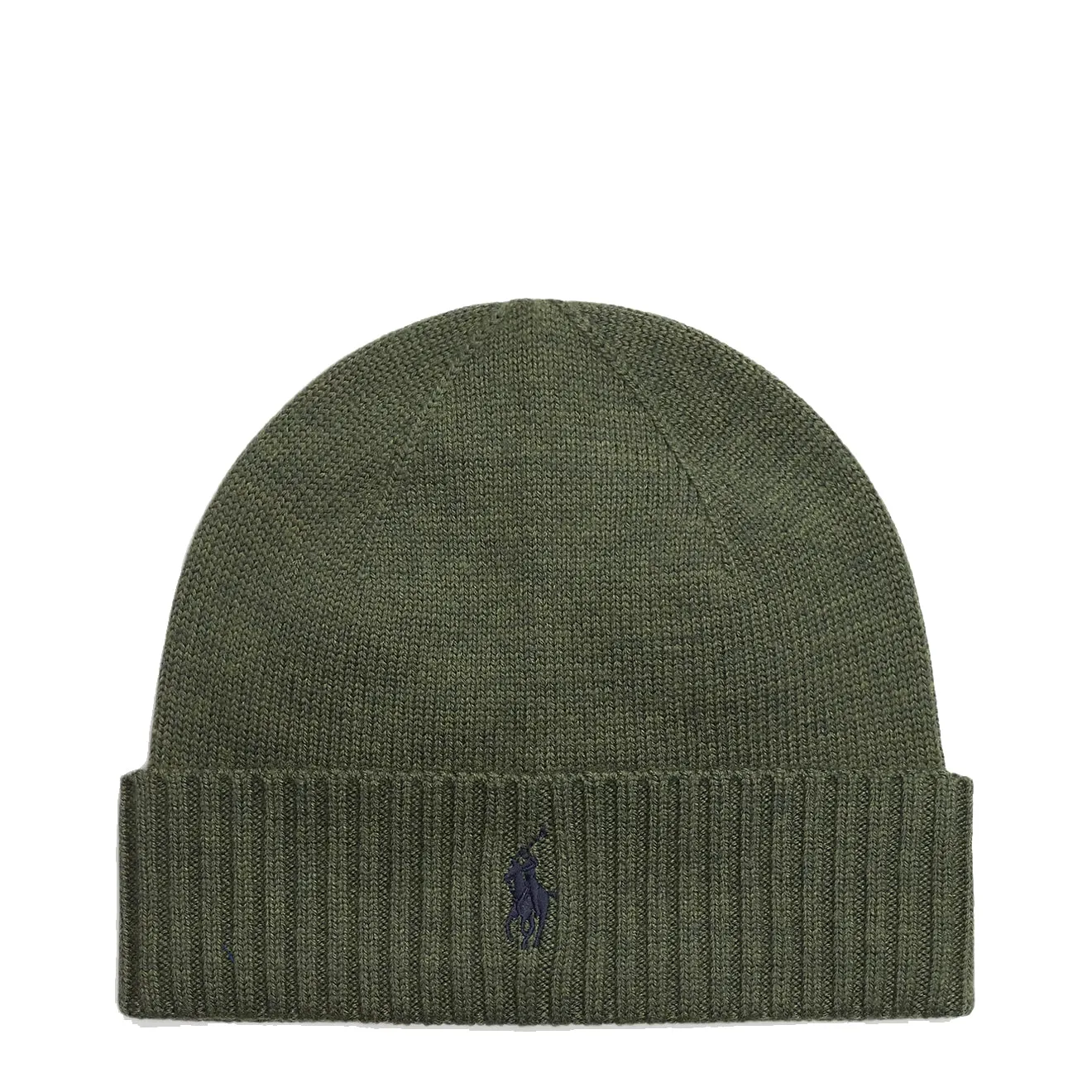 Polo Ralph Lauren Signature Pony Wool Beanie Classic Olive Heather