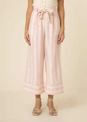 Pricillia Trousers (Pink/White)