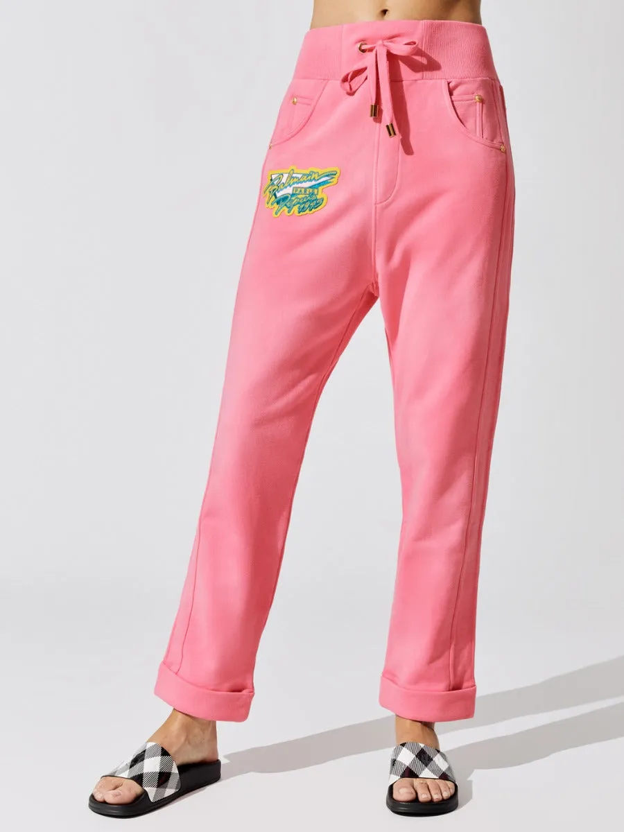 Printed Tie-dye Boyfriend Sweatpants - Obt Rose/Multico