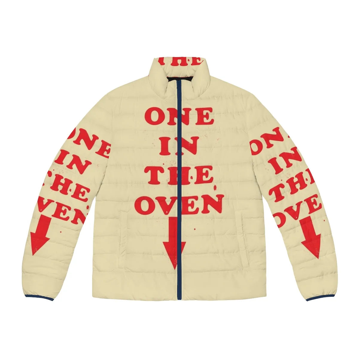 "One In The Oven" Retro Police Academy Puffer Jacket