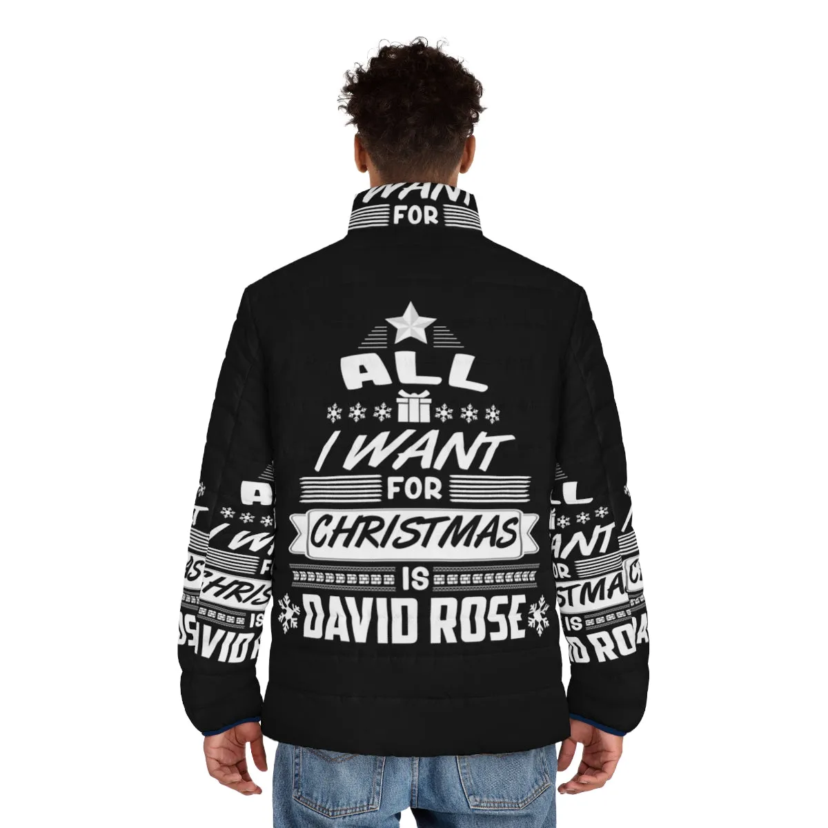 "Schitt's Creek David Rose Christmas Puffer Jacket"